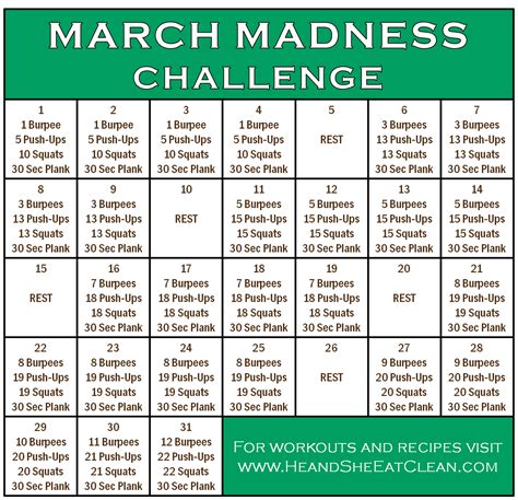 March Madness Fitness Challenge March Madness Fitness Challenge