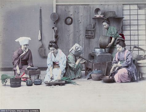 ピンゴリン Fotos Raras Coloridas à Mão Da Vida Cotidiana Em Meiji Japão