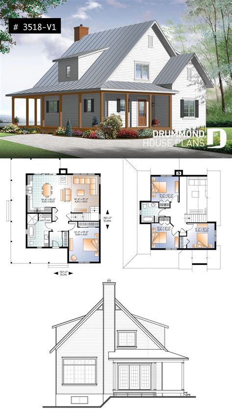 Beautiful And Small New Modern Cottage House Plan 3 To 4 Bedrooms