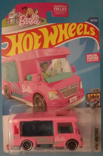 Hot Wheels Barbie Dream Camper Hw Metro Series Pink W Special Feature