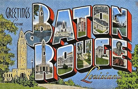 Vintage Postcard Baton Rouge Louisiana Louisiana Homes Louisiana