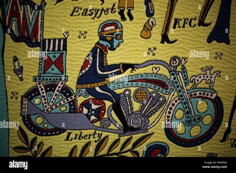 Detail of Grayson Perry Walthamstow Tapestry 2012 Stock Photo - Alamy