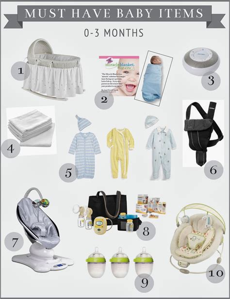 High Street Market My Picks For Must Have Baby Items 0 3 Months