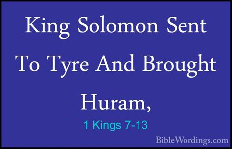 1 Kings 7 Holy Bible English