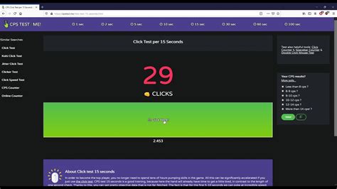 Mouse Click Counter 15 Sec YouTube