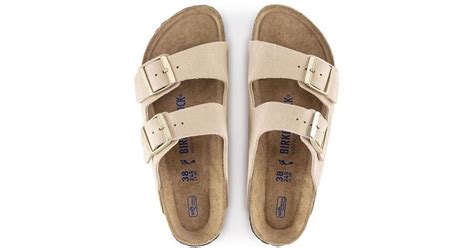 Birkenstock Arizona Soft Footbed Suede Leather Nude Narrow Fitting