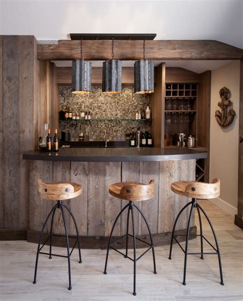 And, if you're looking to make that experience even better, why not check out our round. 17+ Rustic Home Bar Designs, Ideas | Design Trends ...