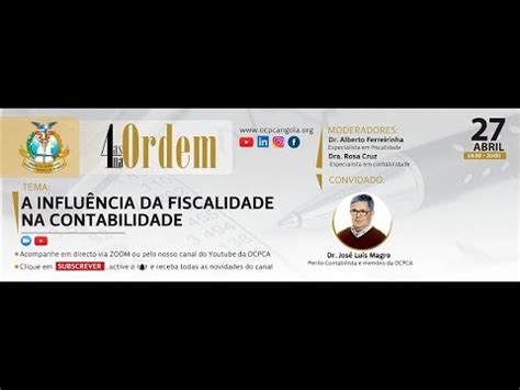 A INFLUÊNCIA DA FISCALIDADE NA CONTABILIDADE YouTube