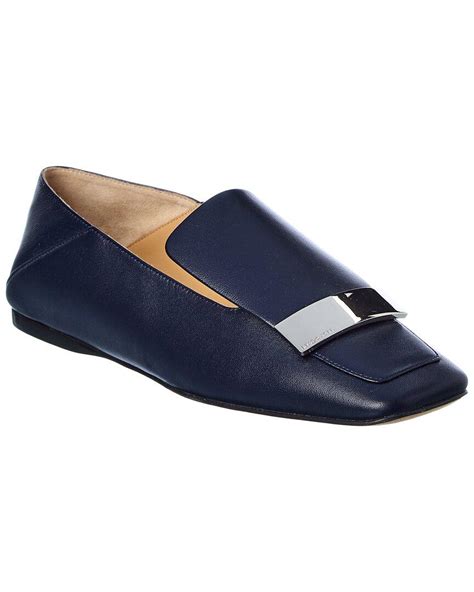 Sergio Rossi Sr1 Leather Loafer In Blue Lyst