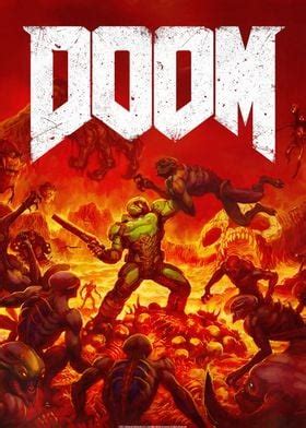Demonic Forces Logo Poster By Doom Displate