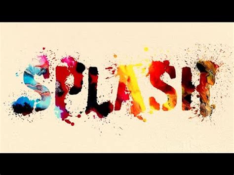Paint Splash Text Effect On Photoshop Photoshop Tutorials Destiny Of Tutorials YouTube