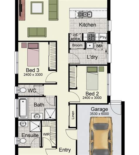 Square Meter House Floor Plan Storey Floorplans Click