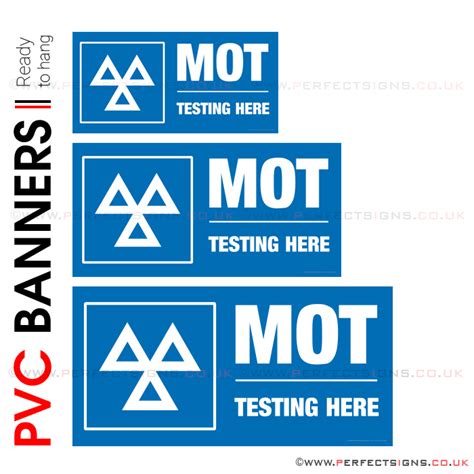 Mot Testing Here Pvc Banner Printing Garage Service Station Signs