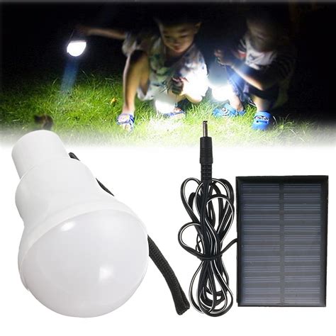 3w Indoor Outdoor Solar Powered Led Lamp Camping Hiking Tent Fishing