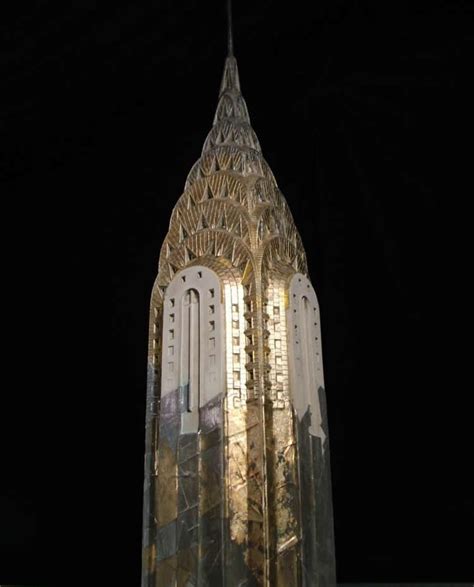 Chrysler Building Model In Gold And Silver Is An Ideal T For New