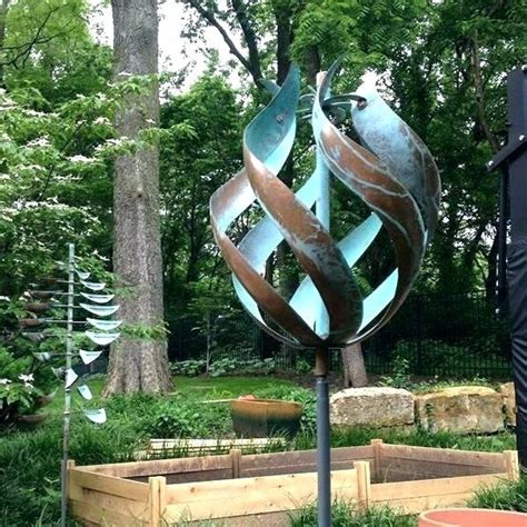 Contemporary Decoration Wind Sculpture Stainless Steel Kinetic Wind