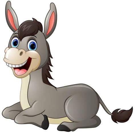 Cute Donkey Cartoon Stock Vector Image By ©dualoro 133182678