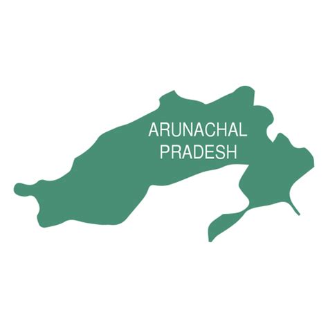 Arunachal Pradesh State Map Transparent Png And Svg Vector File