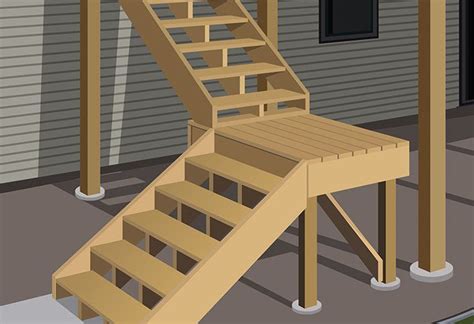 Usually we fasten the deck to the house with a structurally attached ledger. Install post anchors - Build Raised Deck | Building a deck ...