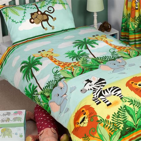 Jungle Tastic Animal Themed Bedding Bedroom Single Toddler And Double