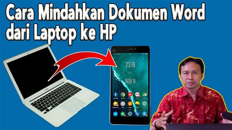 Cara mindahkan File Word dari Laptop ke HP