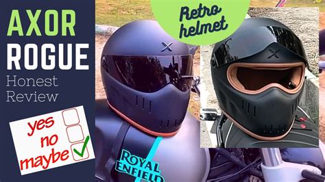 Axor Rogue Helmet Review Retro Helmets Youtube