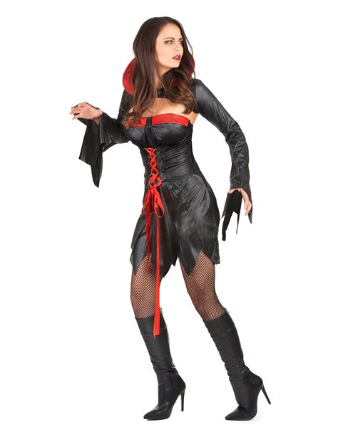 Disfraz de vampiresa sexy para mujer, ideal para Halloween