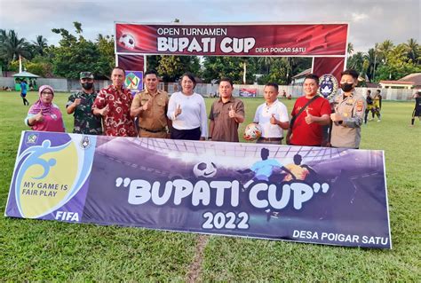 Berlangsung Di Poigar Satu Open Turnamen Sepak Bola Bupati Cup 2022