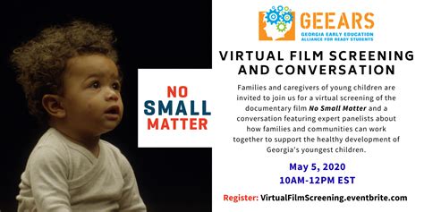 Virtual Film Screening And Conversation No Small Matter Geears