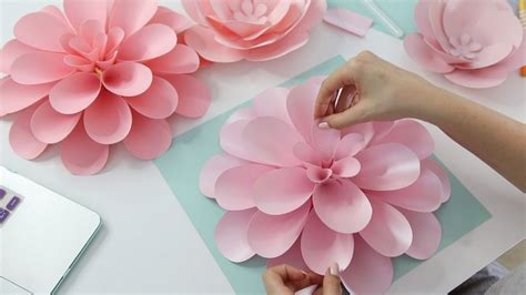 Paper Dahlia Tutorial With Free Templates Fancybloom