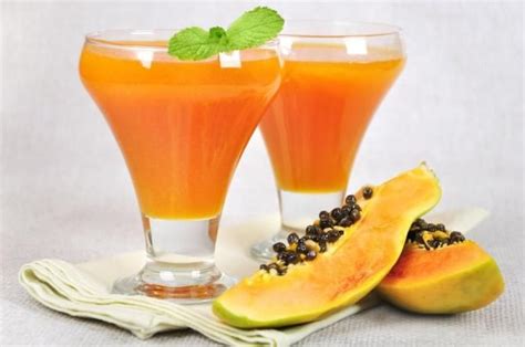 Jugo De Papaya Detoxification Drinks Healthy Juices Smoothies