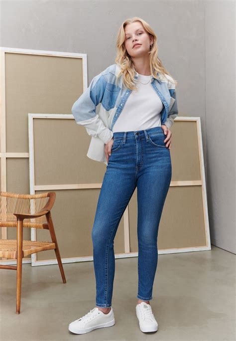 Levis® Retro High Skinny Jeans Skinny Fit Run The Worldblu Denim