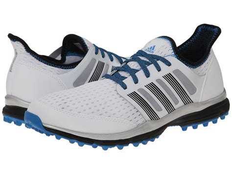 Adidas Golf Climacool In White For Men Whitedark Silverbright Blue