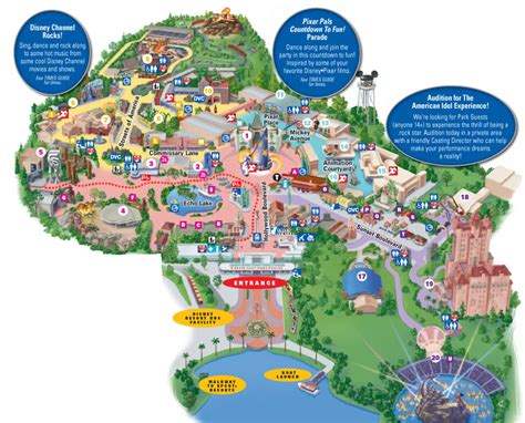Hollywood Studios Disney World Park Information And Park Map