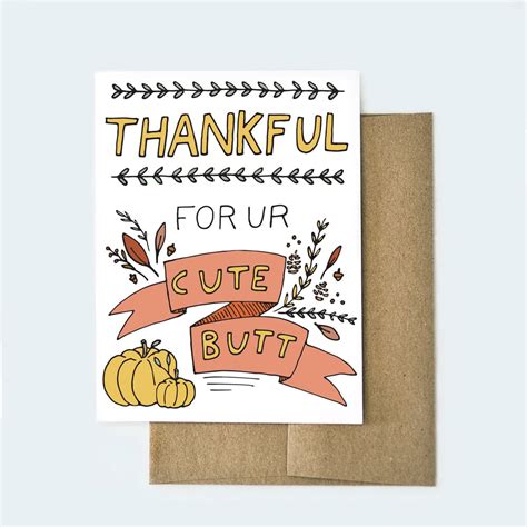 Thankful For Ur Cute Butt 5 Funny Holiday Love Cards Popsugar