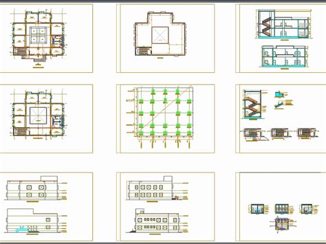 Technical Working Drawing Of School In Autocad Cad 61817 Kb