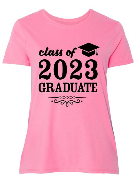 Inktastic Class Of 2023 Graduate With Graduation Cap Womens Plus
