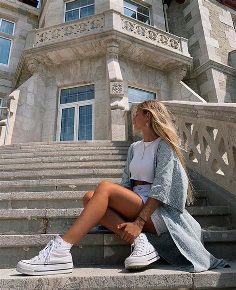 Pin By Camila Mc On Style White Converse Outfits Cute Outfits