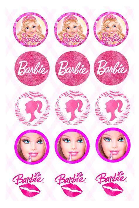 Barbie Party Cupcake Toppers