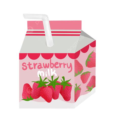 Strawberry Milk Clipart