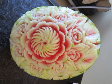 Carved Melon Flowers Thai Creations