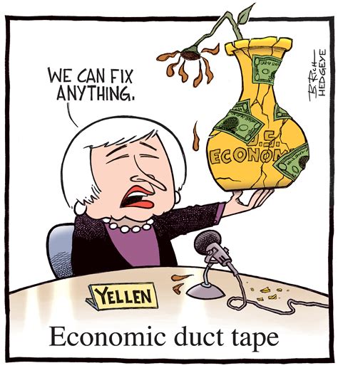 Cartoon Of The Day A Broken Economy