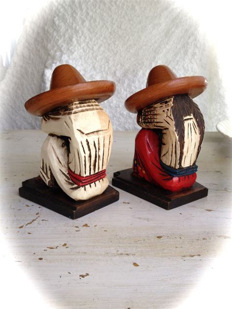 Siesta Duo Wooden Figures Mexican Collectible Siesta Etsy