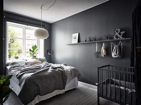 Beautiful Dark Bedroom Coco Lapine Designcoco Lapine Design Charcoal
