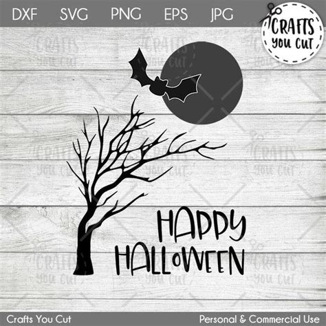 Download Halloween SVG Cut File Happy Halloween Family Name Sign- Craft Your Happy Shop