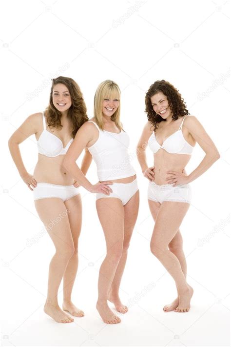 Portrait Of Women In Their Underwear Stock Photo By Monkeybusiness