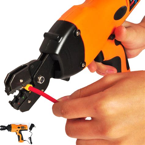 Electric Battery Powered Handheld Cable Wire Crimper Automatic Crimping