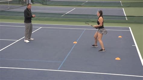 Tennis Specific Court Agility Drills The V Drill Youtube