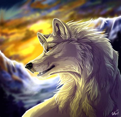 White Wolf Anime Art White Wolf Illustration Arctic Wolf Arc 2597944