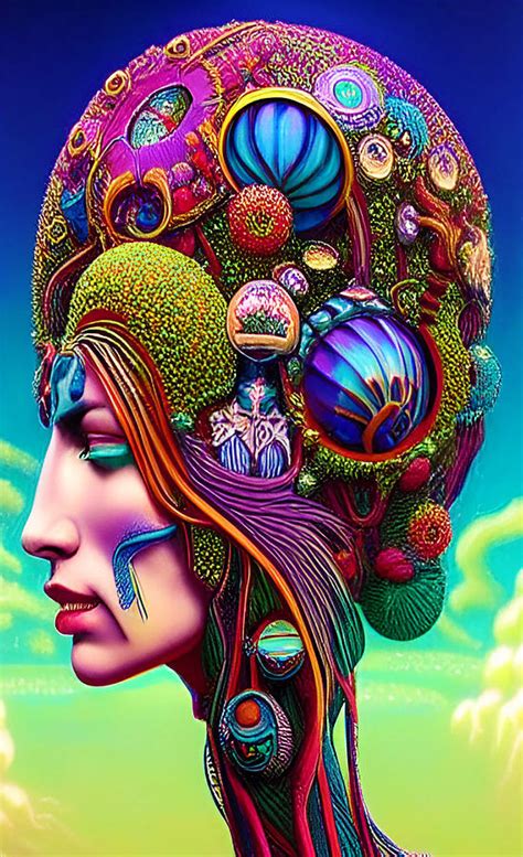 psychedelic portrait 57 digital art by barroa artworks fine art america
